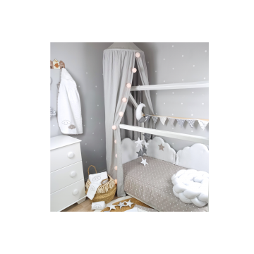 Baby Star Σετ προίκας κρεβατιού Σύννεφο Λευκό 3τμχ